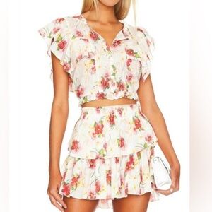 Nora Ruffle Mini Ruffle Skirt and Top Set